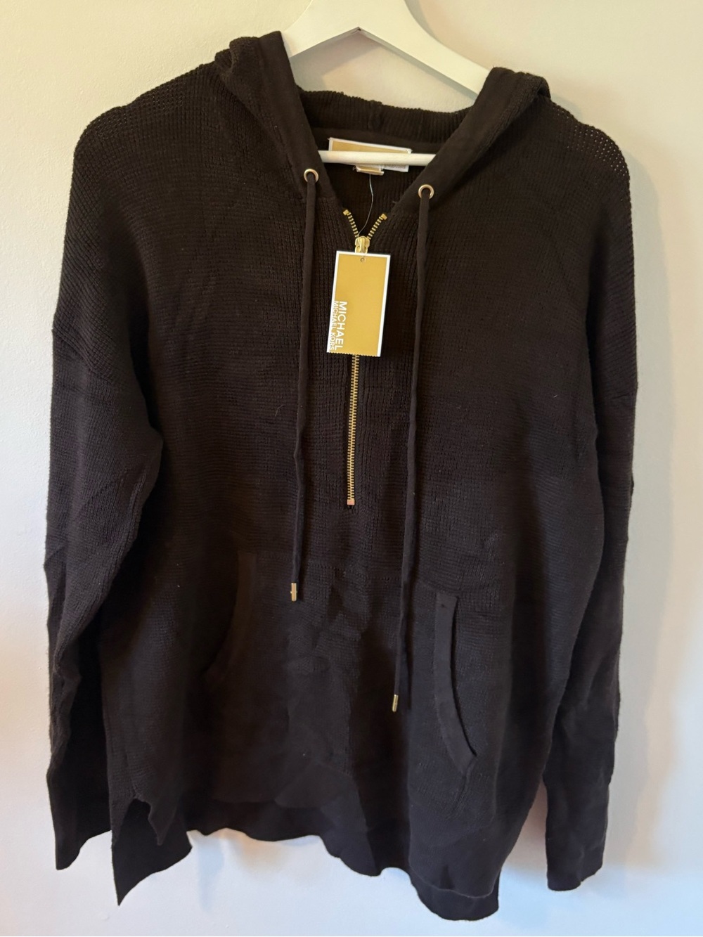 NWT Michael Kors Chocolate Knit Sweater M